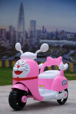 Moto elétrica de três rodas para crianças unisex com iluminação fresca