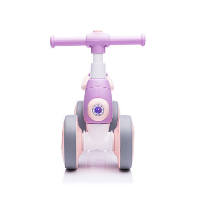Música leve e dispositivo de bolhas de equilíbrio de bicicleta para crianças de 1 a 6 anos de idade