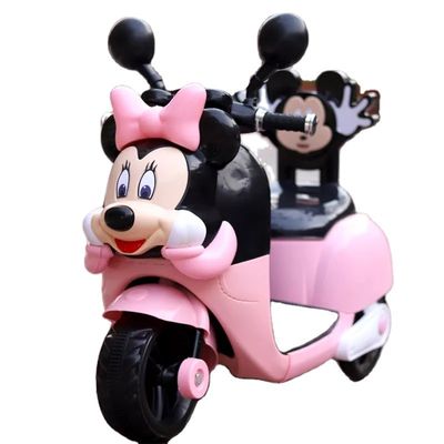 Carro de moto elétrico de 6 volts para meninas de 2 a 4 anos de idade brinquedo de bicicleta