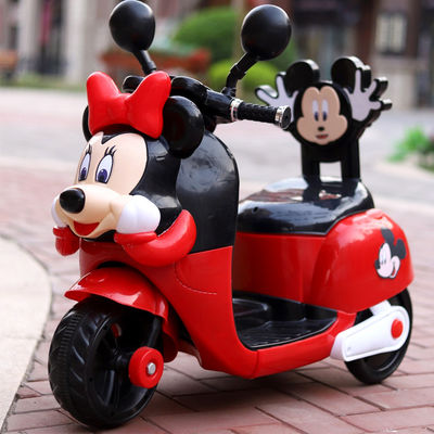 Carro de moto elétrico de 6 volts para meninas de 2 a 4 anos de idade brinquedo de bicicleta