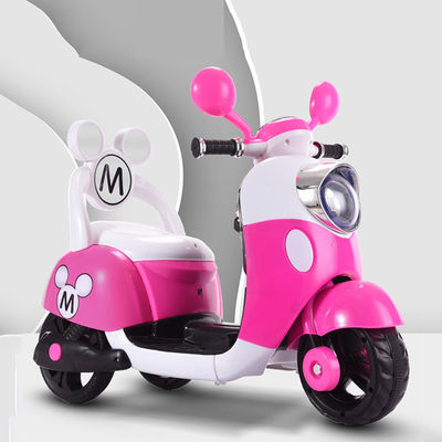 14 kg Rosa 6V4.5 Mini Três rodas elétricas de viagem em triciclo Carro de motocicleta para crianças