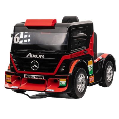 Ride On Toy Truck Carro para crianças com reboque 6 rodas 12v ou 24v Licenciado de plástico PP