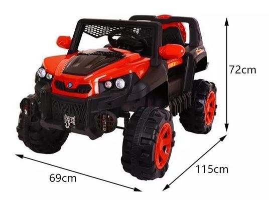 Carros Unisex 12v Bateria brinquedo elétrico com controle remoto e música dinâmica