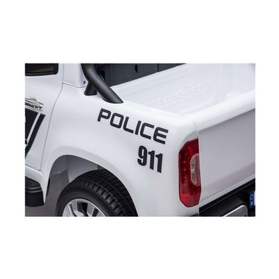 Tamanho de embalagem 142*77*40.5 2.4G Controle remoto 2 lugares 12V Licenciado Policial Passear em carro para crianças