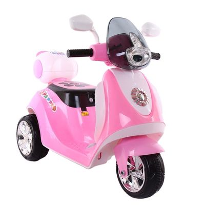 G.W. N.W 6.5 KGS/5.5 KGS Triciclo de desenho animado de cores para bebês com luzes e bateria magníficas