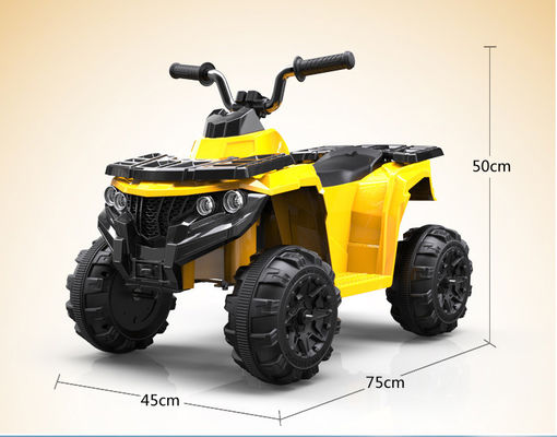 6v ATV Carro de praia com faróis recarregável elétrico Ride On Car para crianças 2-6 anos