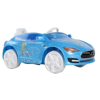 Carro elétrico de 6V de dois assentos com luz dianteira LED perfeito para crianças entre 3 e 8 anos