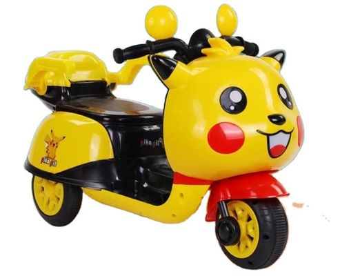 MP3 Música Canções Iluminação LED Brinquedos 6v Motos Elétricas Carro para Crianças Amarelo Azul Rosa