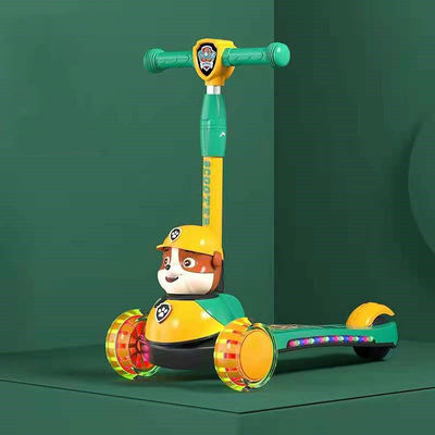 Unisex Bateria-powered Scooter Carro de crianças com flash dobrável e bateria-powered