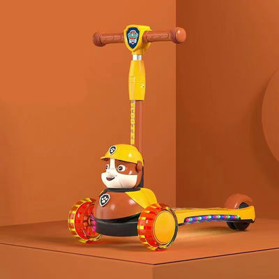 Unisex Bateria-powered Scooter Carro de crianças com flash dobrável e bateria-powered