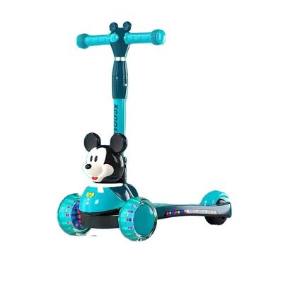 Carrinho de bicicleta de plástico para crianças com música e função de dobragem