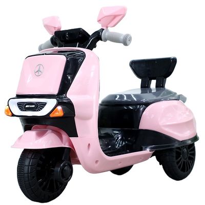 Carro de motocicleta elétrica para crianças movido a bateria com função de celular e bateria