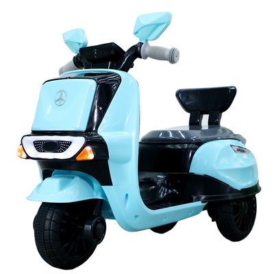 Carro de motocicleta elétrica para crianças movido a bateria com função de celular e bateria