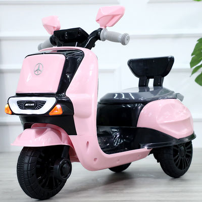 Carro de motocicleta elétrica para crianças movido a bateria com função de celular e bateria