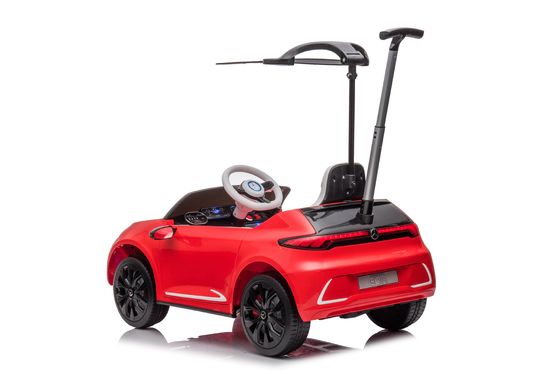 12V de carro elétrico para crianças com barra de empurrão e controle remoto feito de plástico PP