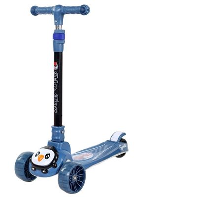 3 rodas de PU LED Baby Kick Scooter venda para crianças Função de música Iluminação Um clique dobrável