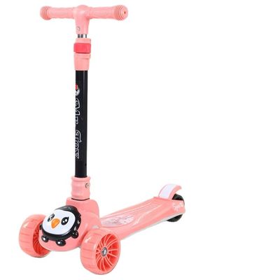 3 rodas de PU LED Baby Kick Scooter venda para crianças Função de música Iluminação Um clique dobrável