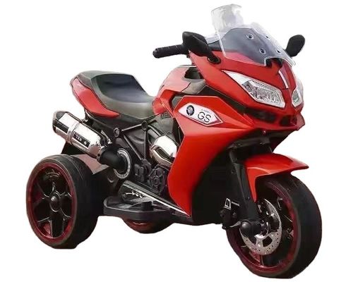 Eletrônico Vermelho Branco 6v 3 rodas Bateria Passeio de Carro para Crianças Unisexo Neutro de Gênero