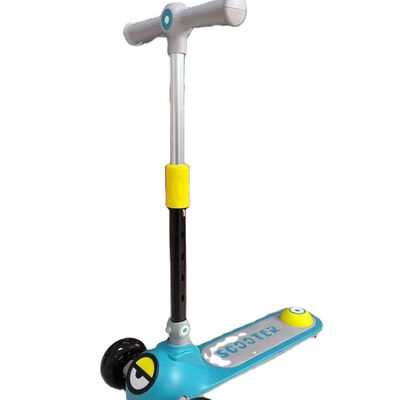Assento de couro macio dobrável de um botão 3 rodas de passeio em scooter carro para crianças e durável