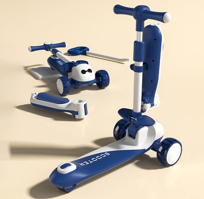 3 em 1 Baby Walker multifunção 3 rodas de passeio em rolante grande roda scooter carro para crianças