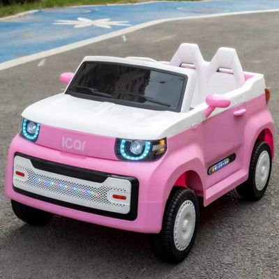 Bateria de quatro rodas de plástico bebê crianças brinquedo elétrico com controle remoto 12V * 390 * 2 motor