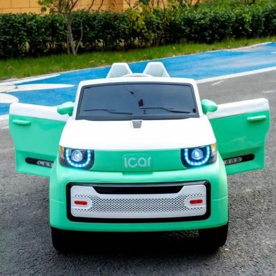 Bateria de quatro rodas de plástico bebê crianças brinquedo elétrico com controle remoto 12V * 390 * 2 motor