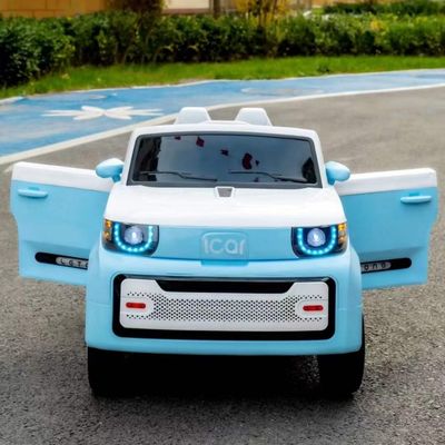 Bateria de quatro rodas de plástico bebê crianças brinquedo elétrico com controle remoto 12V * 390 * 2 motor