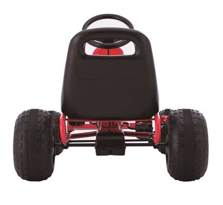 Pedal vermelho de assento único Go-Karting para crianças de 7 anos de idade Roda de plástico e carro de passeio
