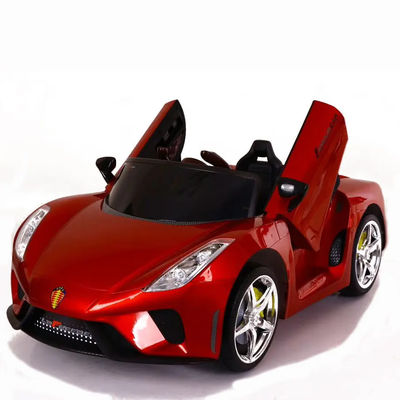 Brinquedos de música infantil Swing Ride On Car with Remote Control Amarelo/Coving Varnish Vermelho