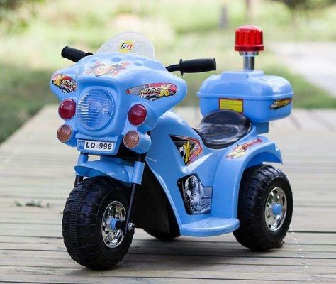 Style Ride On Toy Plastic Crianças 6v moto elétrica com música e luz