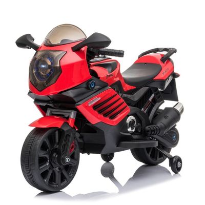 Moto elétrica para crianças MP3 Iluminação e rodas auxiliares 6v 12v Bateria