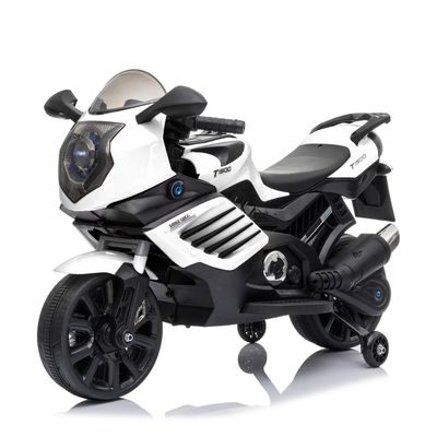 Moto elétrica para crianças MP3 Iluminação e rodas auxiliares 6v 12v Bateria