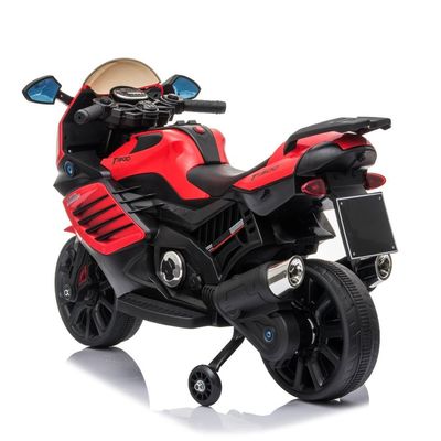 Moto elétrica para crianças MP3 Iluminação e rodas auxiliares 6v 12v Bateria