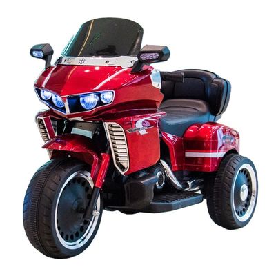 Crianças de plástico montam mini motocicleta com função de educação infantil e história em inglês