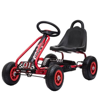 Ride On Toy Assento ajustável Freio de mão Pedal de 4 rodas Go-Karts para diversão infantil