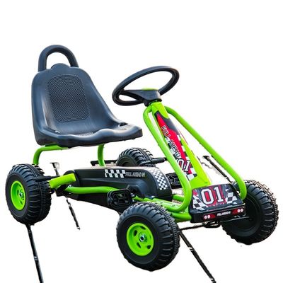 Ride On Toy Assento ajustável Freio de mão Pedal de 4 rodas Go-Karts para diversão infantil