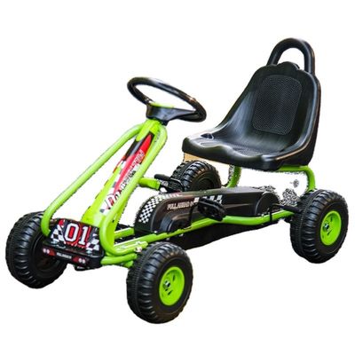 Ride On Toy Assento ajustável Freio de mão Pedal de 4 rodas Go-Karts para diversão infantil