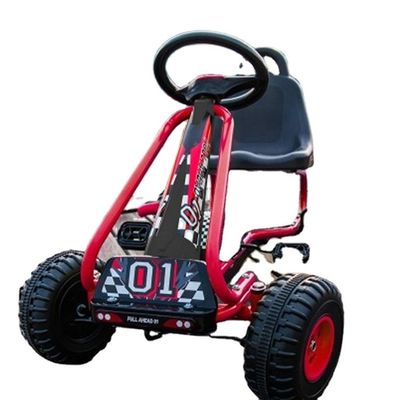 Ride On Toy Assento ajustável Freio de mão Pedal de 4 rodas Go-Karts para diversão infantil