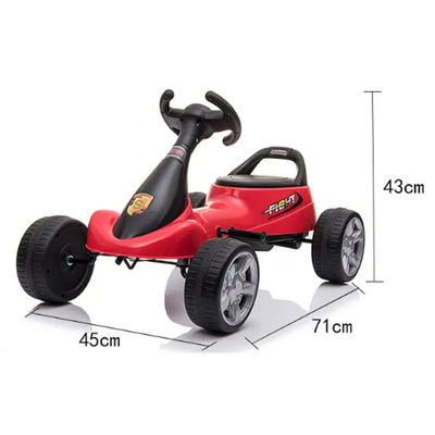 Carga máxima 30kgs 2022 Popular Rodas de Plástico Crianças Ride On Car Pedal de Pé Go-kart para crianças