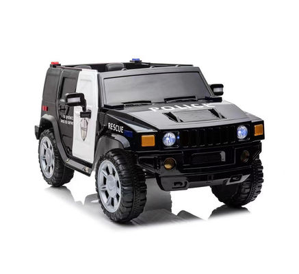 Carrinho elétrico de plástico branco de dois lugares de 24 V para crianças de 3 a 8 anos, carga máxima 30 kg