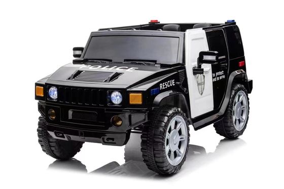 Carrinho elétrico de plástico branco de dois lugares de 24 V para crianças de 3 a 8 anos, carga máxima 30 kg