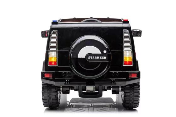 Carrinho elétrico de plástico branco de dois lugares de 24 V para crianças de 3 a 8 anos, carga máxima 30 kg