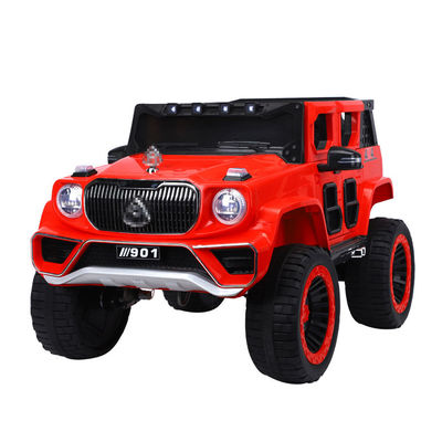 12V Electric Ride On Car Toy 2 lugares com assento de couro com controle remoto e roda EVA