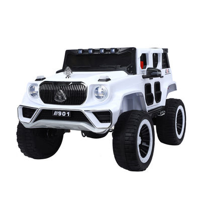 12V Electric Ride On Car Toy 2 lugares com assento de couro com controle remoto e roda EVA