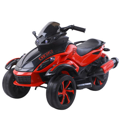 Unisex 12v Electric Ride On Motorcycle 3 Wheels Carro para Crianças Luzes musicais incluídas