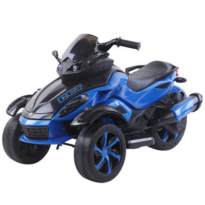 Unisex 12v Electric Ride On Motorcycle 3 Wheels Carro para Crianças Luzes musicais incluídas