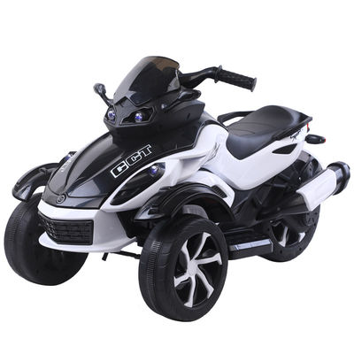 Unisex 12v Electric Ride On Motorcycle 3 Wheels Carro para Crianças Luzes musicais incluídas