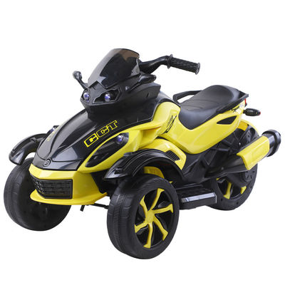 Unisex 12v Electric Ride On Motorcycle 3 Wheels Carro para Crianças Luzes musicais incluídas
