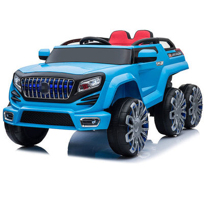 Automóveis para crianças com controle remoto 6*6 Automóveis elétricos de condução 12V com luzes de roda Brinquedos educativos