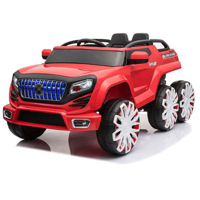 Automóveis para crianças com controle remoto 6*6 Automóveis elétricos de condução 12V com luzes de roda Brinquedos educativos